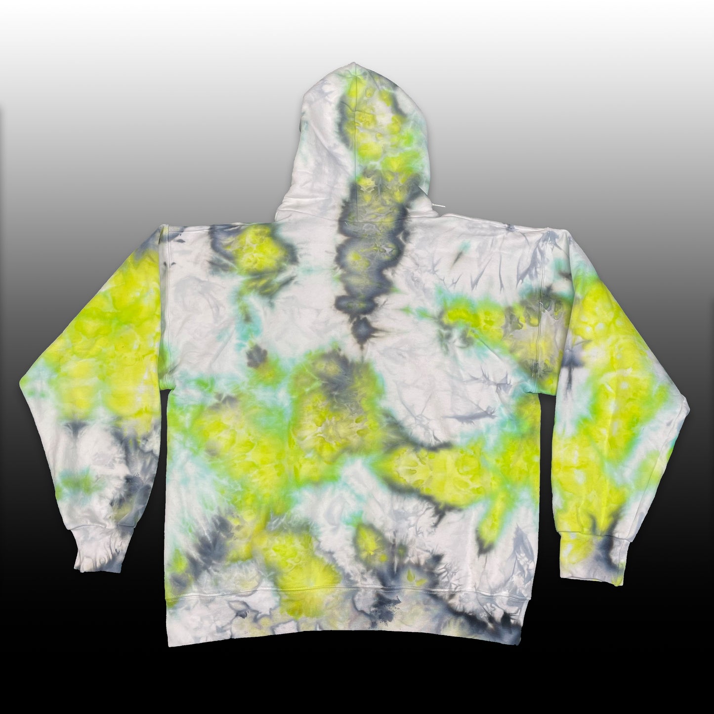 Large Hoodie(Jet Black & Bright Green)