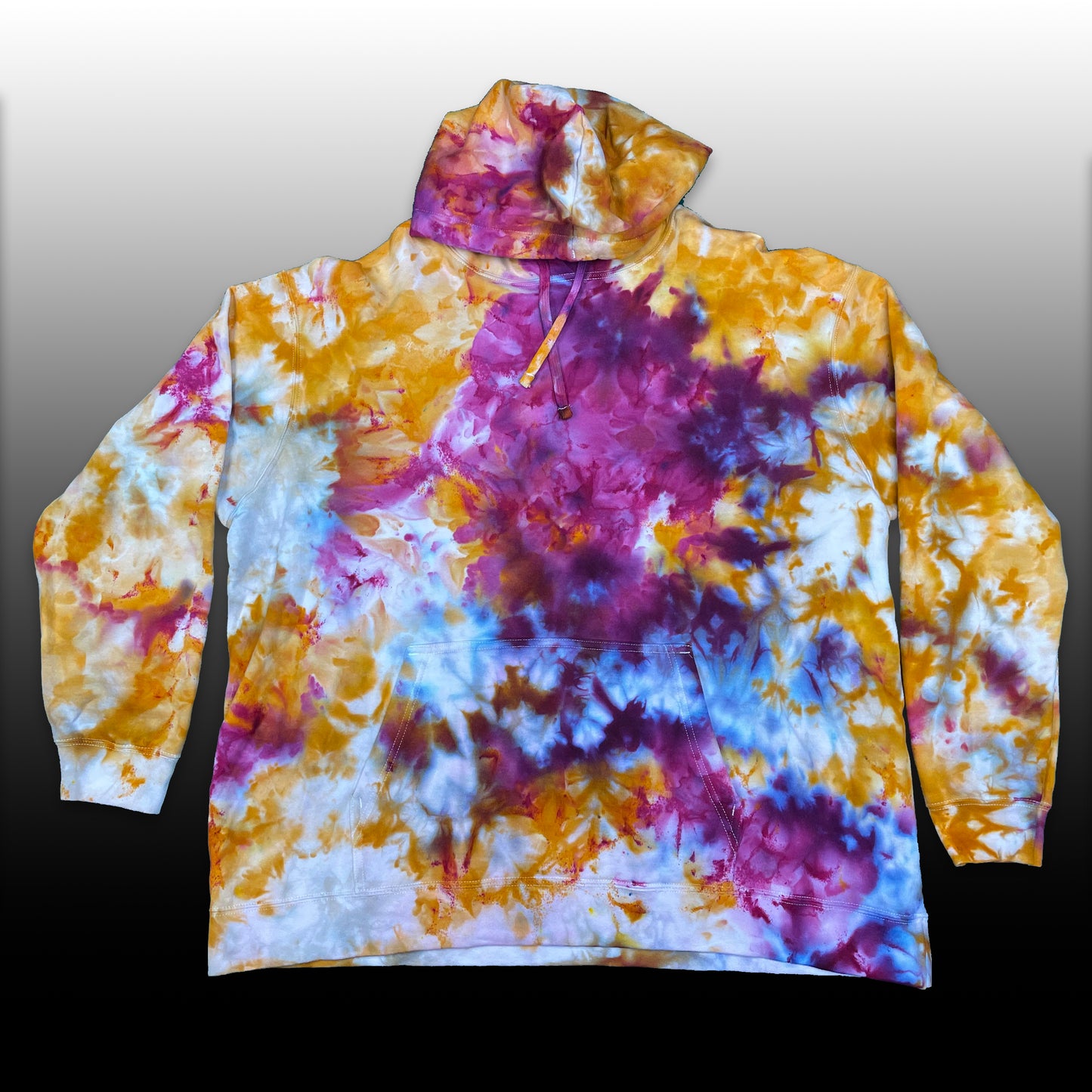 XXL Hoodie(Deep Purple & Rust Orange)