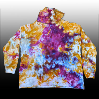 XXL Hoodie(Deep Purple & Rust Orange)